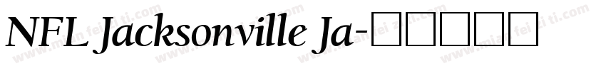 NFL Jacksonville Ja字体转换